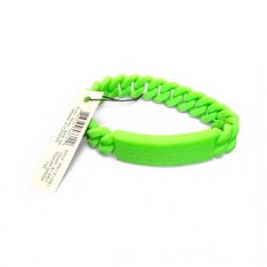 🌲MARC BY MARC JACOBS BRAIDED SILICONE BRACELET IN TOUCAN GREEN